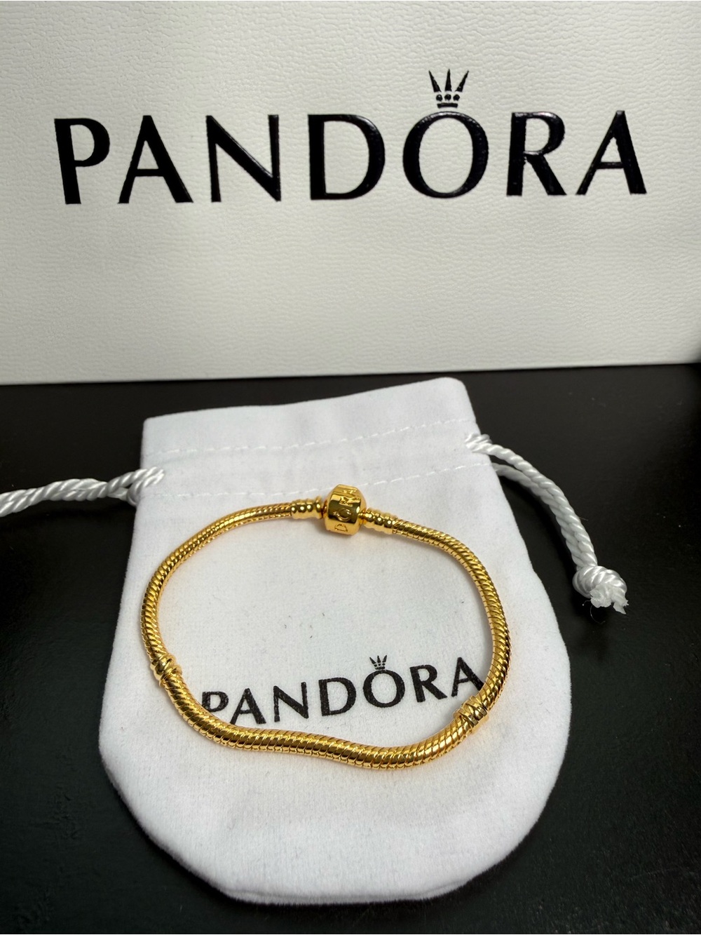 Memorial Day weekend Sale🎉🎉 3 Days Only! Pandora Gold-Tone Snake Chain Bracelet